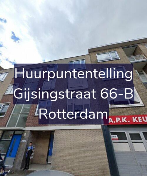 Foto gevel Huurpuntentelling voor Gijsingstraat 66-B, Rotterdam