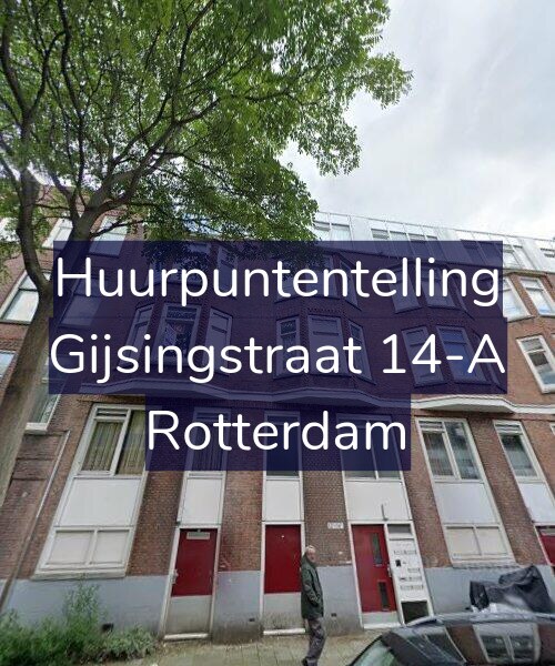 Foto gevel Huurpuntentelling voor Gijsingstraat 14-A, Rotterdam