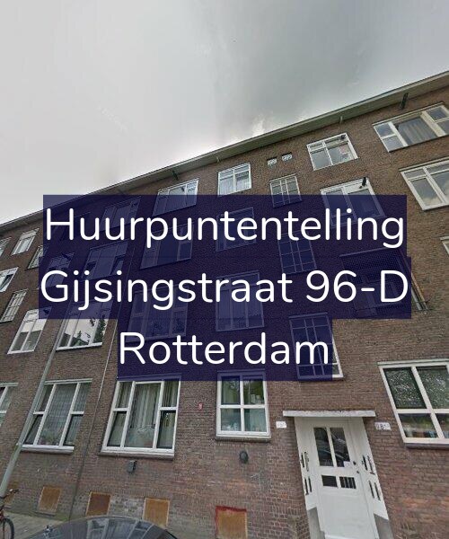 Foto gevel Huurpuntentelling voor Gijsingstraat 96-D, Rotterdam