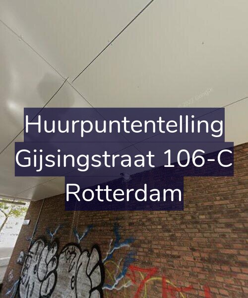 Foto gevel Huurpuntentelling voor Gijsingstraat 106-C, Rotterdam