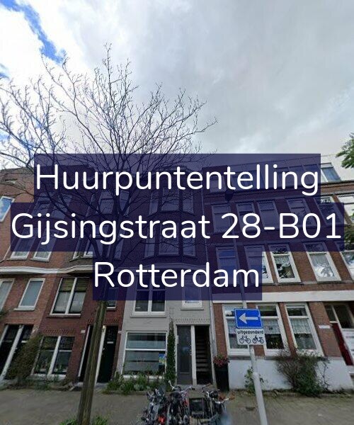 Foto gevel Huurpuntentelling voor Gijsingstraat 28-B01, Rotterdam