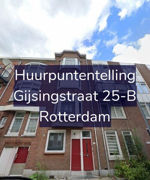 Foto gevel Huurpuntentelling voor Gijsingstraat 25-B, Rotterdam