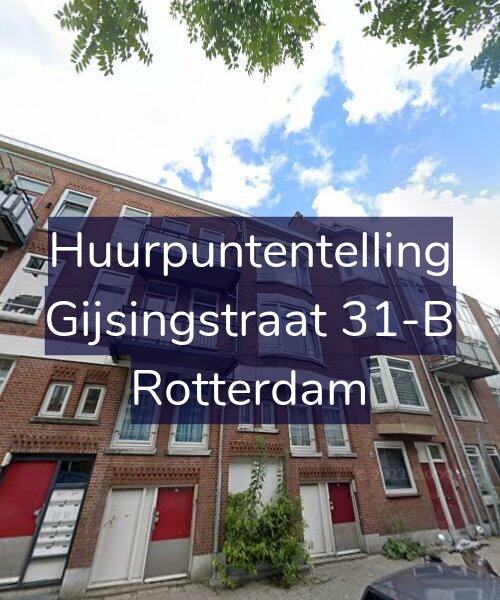 Foto gevel Huurpuntentelling voor Gijsingstraat 31-B, Rotterdam