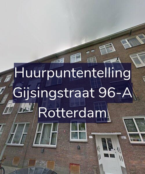 Foto gevel Huurpuntentelling voor Gijsingstraat 96-A, Rotterdam