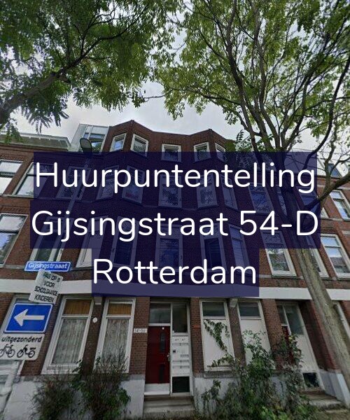 Foto gevel Huurpuntentelling voor Gijsingstraat 54-D, Rotterdam