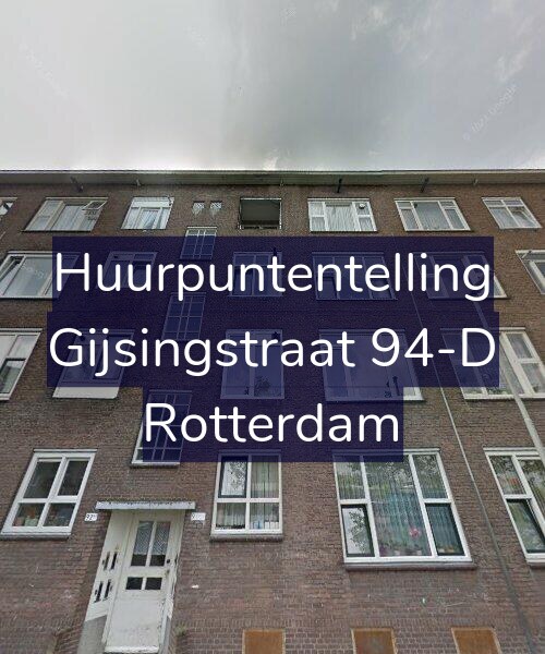 Foto gevel Huurpuntentelling voor Gijsingstraat 94-D, Rotterdam