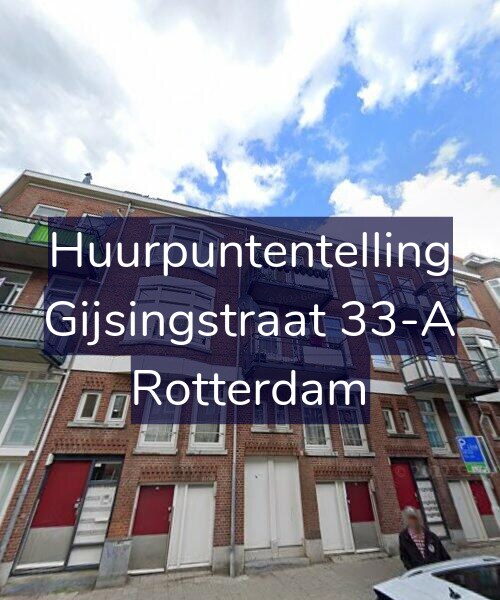 Foto gevel Huurpuntentelling voor Gijsingstraat 33-A, Rotterdam