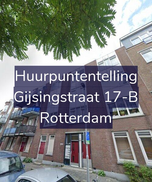 Foto gevel Huurpuntentelling voor Gijsingstraat 17-B, Rotterdam