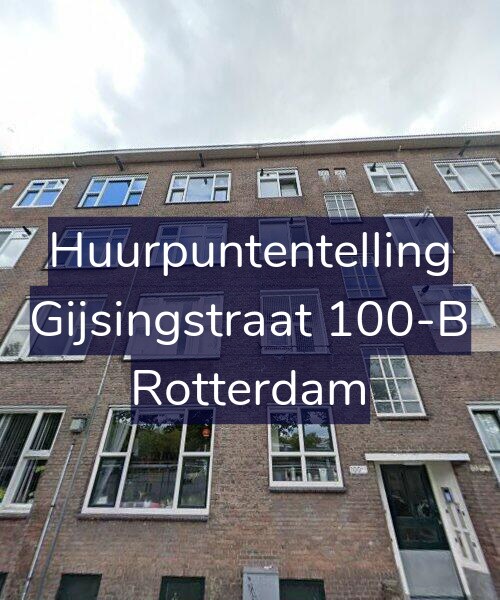 Foto gevel Huurpuntentelling voor Gijsingstraat 100-B, Rotterdam