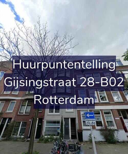 Foto gevel Huurpuntentelling voor Gijsingstraat 28-B02, Rotterdam