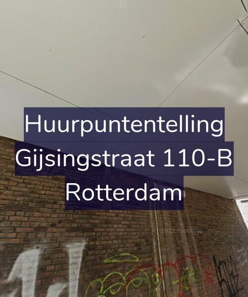 Foto gevel Huurpuntentelling voor Gijsingstraat 110-B, Rotterdam