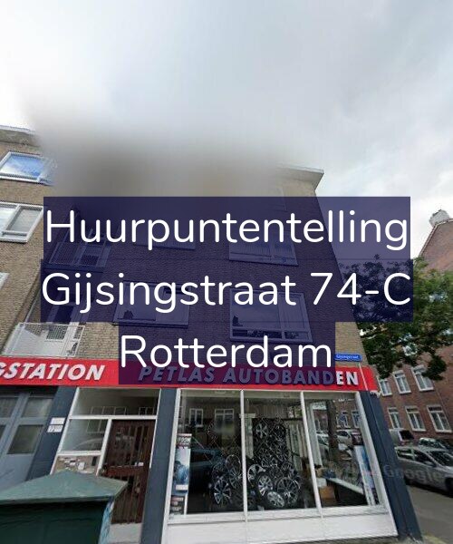 Foto gevel Huurpuntentelling voor Gijsingstraat 74-C, Rotterdam