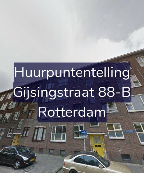 Foto gevel Huurpuntentelling voor Gijsingstraat 88-B, Rotterdam