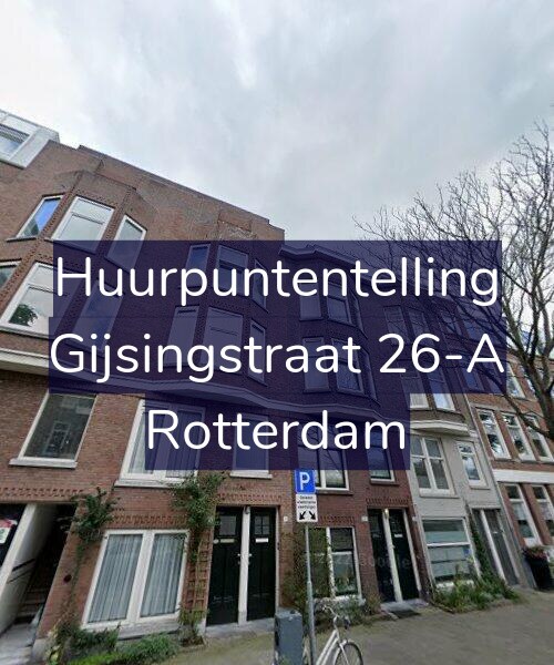 Foto gevel Huurpuntentelling voor Gijsingstraat 26-A, Rotterdam