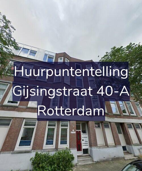 Foto gevel Huurpuntentelling voor Gijsingstraat 40-A, Rotterdam
