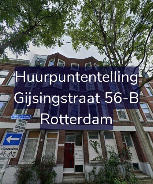 Foto gevel Huurpuntentelling voor Gijsingstraat 56-B, Rotterdam