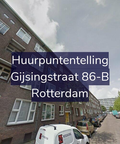 Foto gevel Huurpuntentelling voor Gijsingstraat 86-B, Rotterdam
