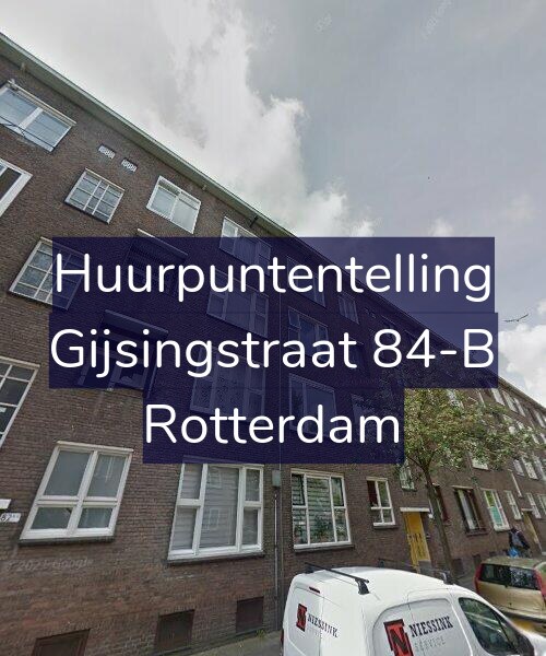 Foto gevel Huurpuntentelling voor Gijsingstraat 84-B, Rotterdam