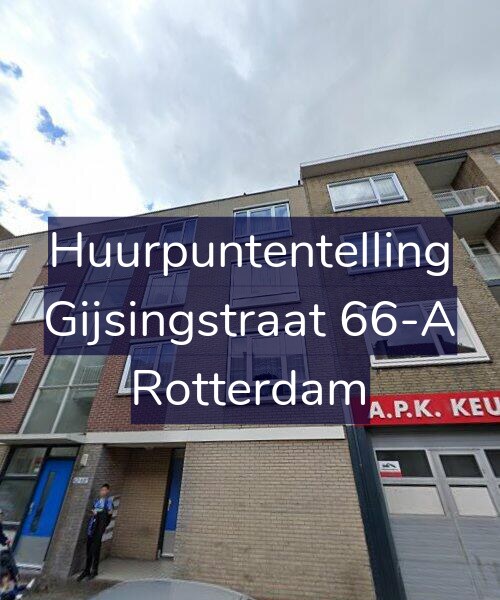 Foto gevel Huurpuntentelling voor Gijsingstraat 66-A, Rotterdam