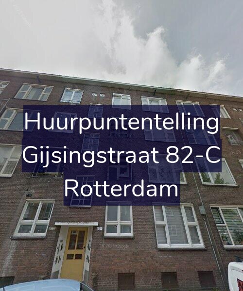 Foto gevel Huurpuntentelling voor Gijsingstraat 82-C, Rotterdam