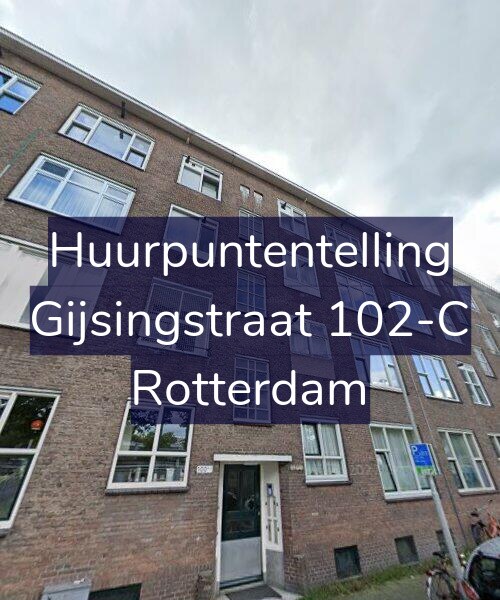 Foto gevel Huurpuntentelling voor Gijsingstraat 102-C, Rotterdam