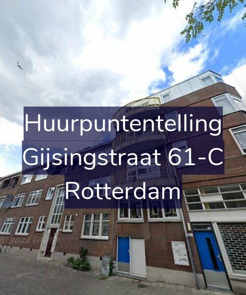 Foto gevel Huurpuntentelling voor Gijsingstraat 61-C, Rotterdam
