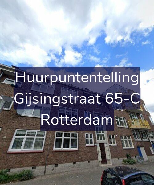 Foto gevel Huurpuntentelling voor Gijsingstraat 65-C, Rotterdam