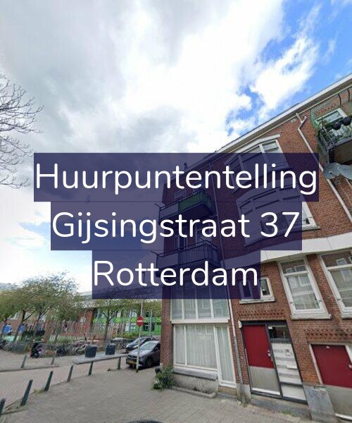Foto gevel Huurpuntentelling voor Gijsingstraat 37, Rotterdam