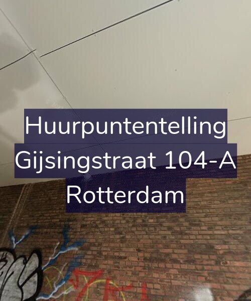 Foto gevel Huurpuntentelling voor Gijsingstraat 104-A, Rotterdam
