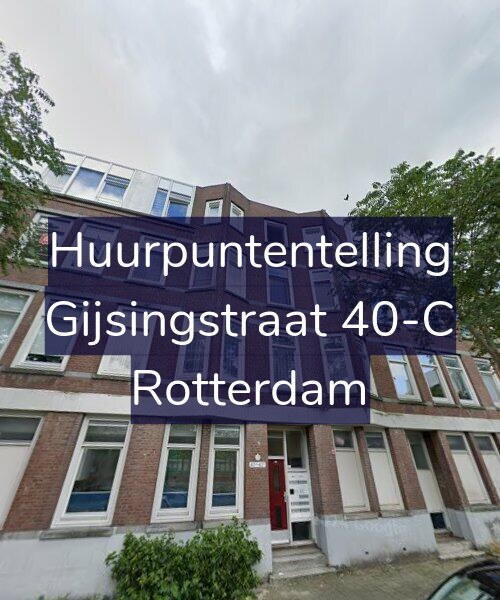 Foto gevel Huurpuntentelling voor Gijsingstraat 40-C, Rotterdam