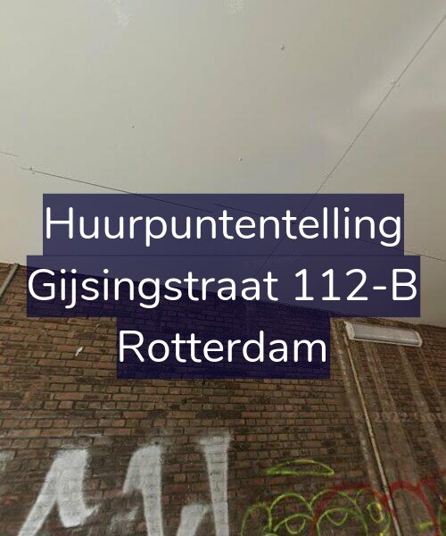 Foto gevel Huurpuntentelling voor Gijsingstraat 112-B, Rotterdam