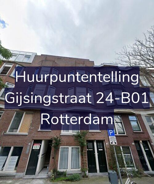 Foto gevel Huurpuntentelling voor Gijsingstraat 24-B01, Rotterdam