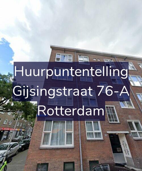 Foto gevel Huurpuntentelling voor Gijsingstraat 76-A, Rotterdam