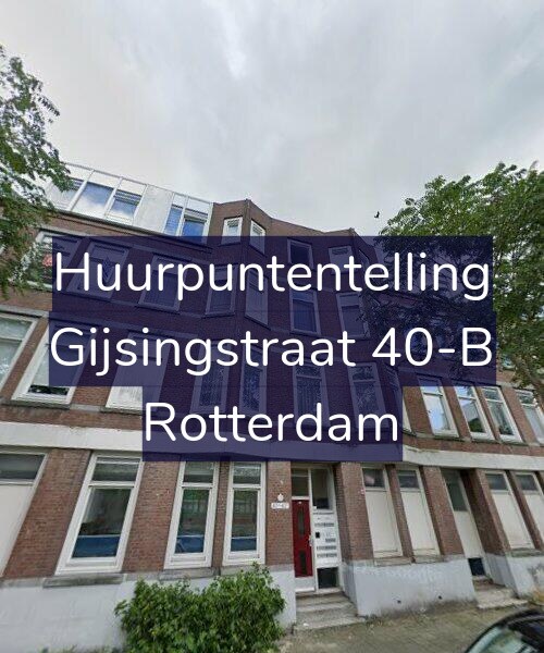 Foto gevel Huurpuntentelling voor Gijsingstraat 40-B, Rotterdam