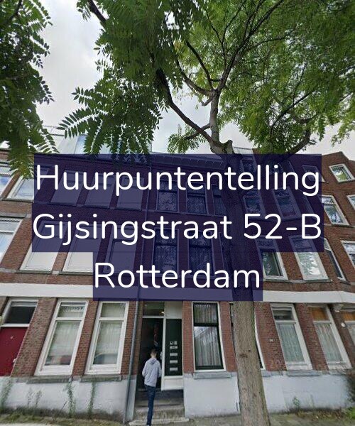 Foto gevel Huurpuntentelling voor Gijsingstraat 52-B, Rotterdam