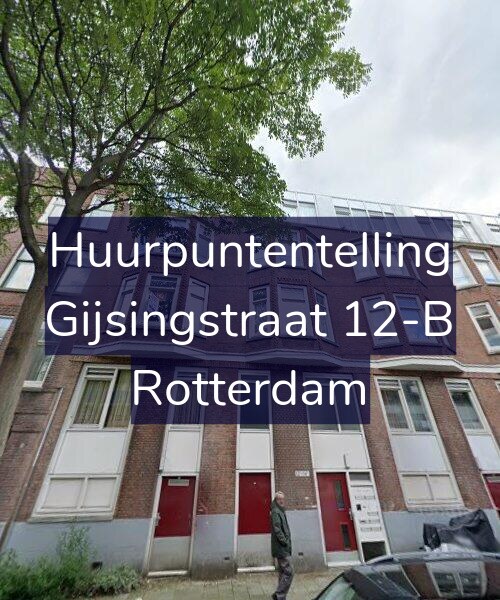 Foto gevel Huurpuntentelling voor Gijsingstraat 12-B, Rotterdam