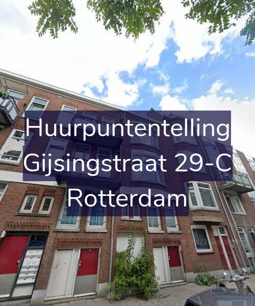 Foto gevel Huurpuntentelling voor Gijsingstraat 29-C, Rotterdam
