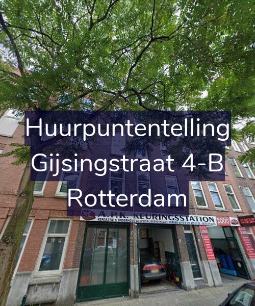 Foto gevel Huurpuntentelling voor Gijsingstraat 4-B, Rotterdam