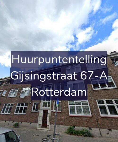 Foto gevel Huurpuntentelling voor Gijsingstraat 67-A, Rotterdam