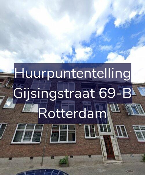 Foto gevel Huurpuntentelling voor Gijsingstraat 69-B, Rotterdam