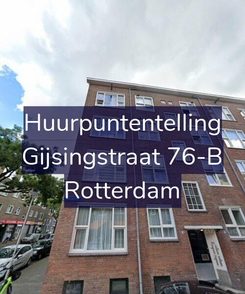 Foto gevel Huurpuntentelling voor Gijsingstraat 76-B, Rotterdam
