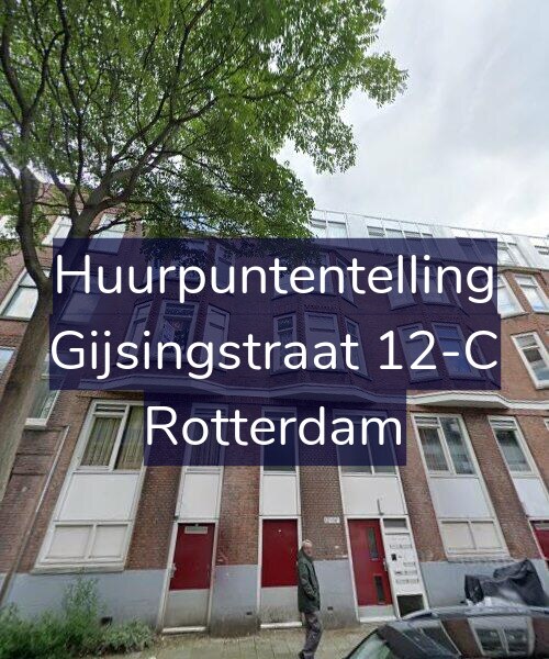 Foto gevel Huurpuntentelling voor Gijsingstraat 12-C, Rotterdam