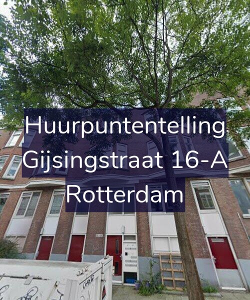 Foto gevel Huurpuntentelling voor Gijsingstraat 16-A, Rotterdam