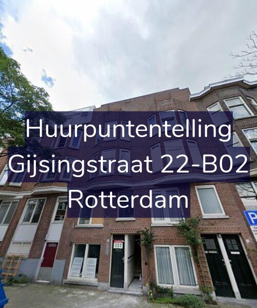 Foto gevel Huurpuntentelling voor Gijsingstraat 22-B02, Rotterdam