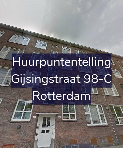 Foto gevel Huurpuntentelling voor Gijsingstraat 98-C, Rotterdam