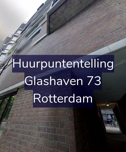 Foto gevel Huurpuntentelling voor Glashaven 73, Rotterdam