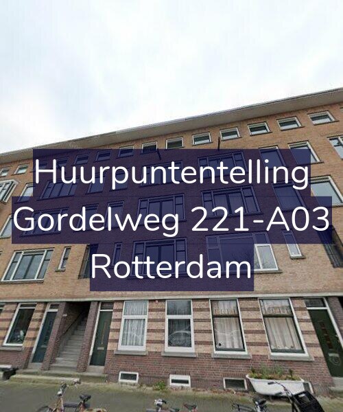 Foto gevel Huurpuntentelling voor Gordelweg 221-A03, Rotterdam