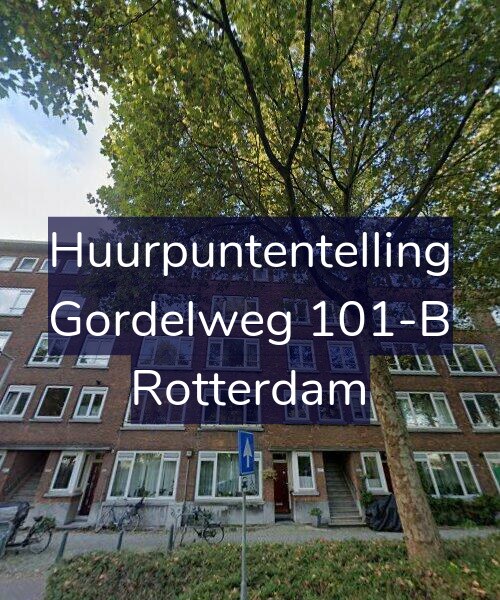 Foto gevel Huurpuntentelling voor Gordelweg 101-B, Rotterdam