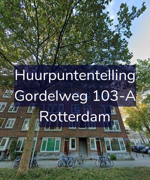 Foto gevel Huurpuntentelling voor Gordelweg 103-A, Rotterdam