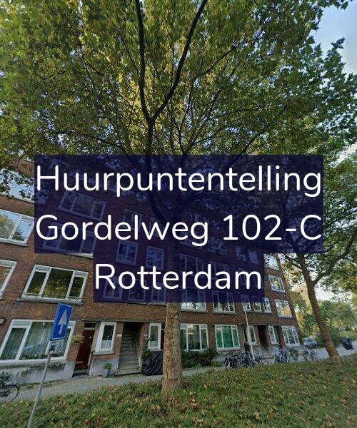 Foto gevel Huurpuntentelling voor Gordelweg 102-C, Rotterdam